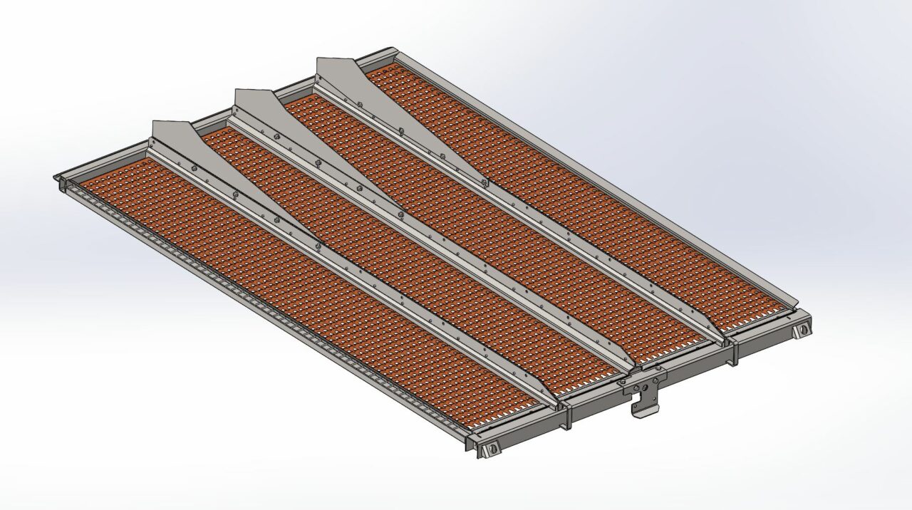 Чертеж Решето верхнее John Deere 660-670 (AXE28477)