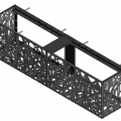 3D модель Мангал разборный: 300 х 300 х 450 мм