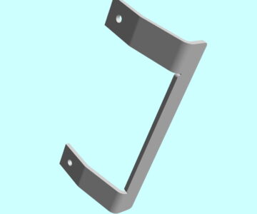 3D модель Ручка холодильного шкафа МХМ ШХ-370 (стальная)