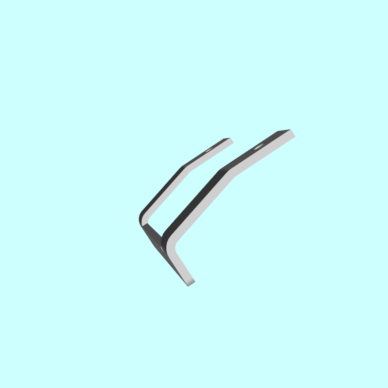 3D модель Ручка холодильного шкафа МХМ ШХ-370 (стальная)