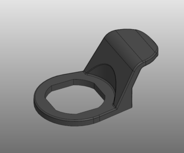 3D модель Ручка треугольного замка TP05.35