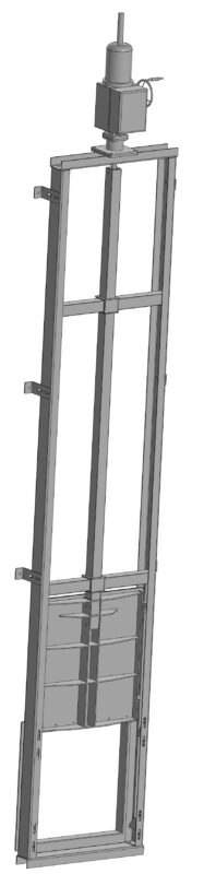 3D модель Затвор щитовой 600х600