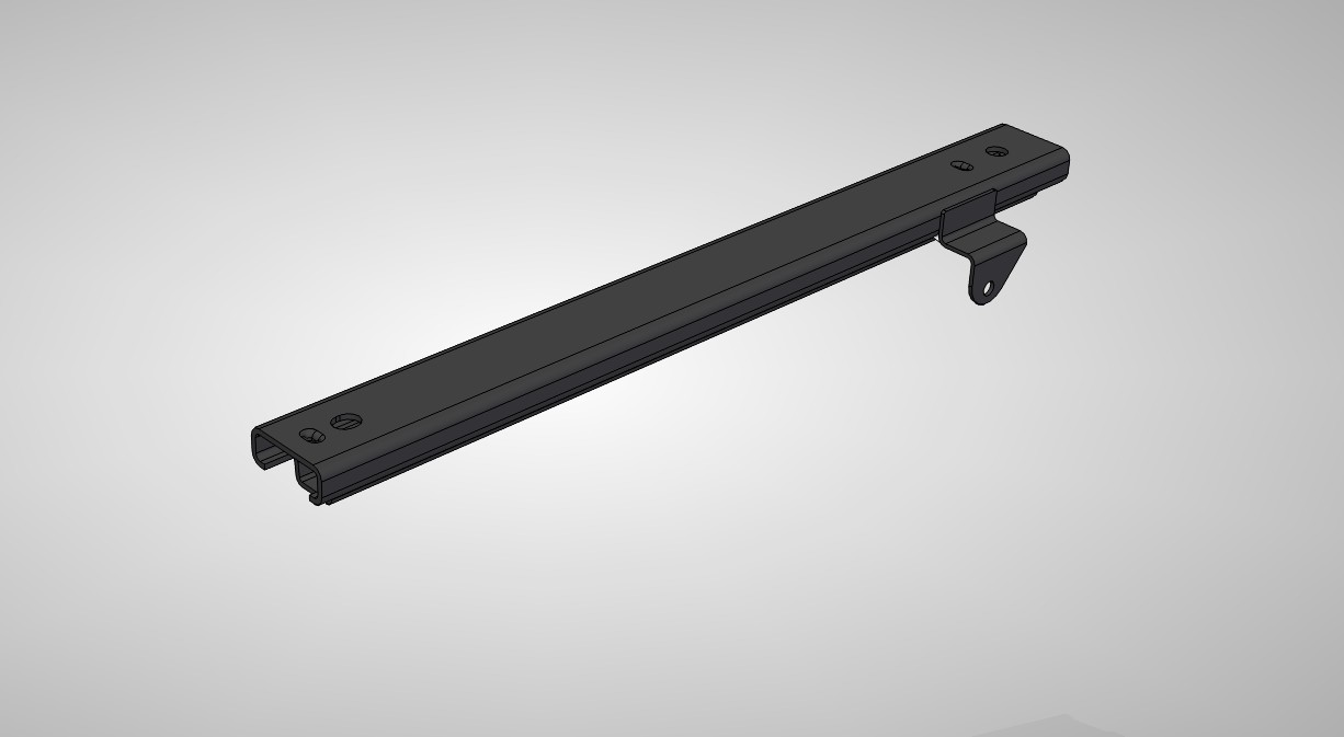 Чертеж Салазки сидений наружные правые LADA 2105-6814020