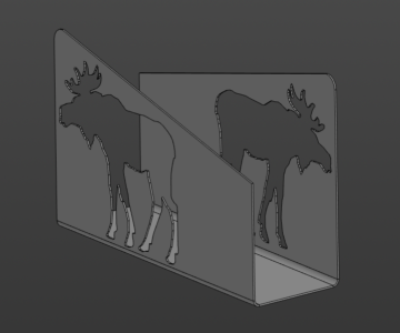 3D модель Салфетница Лось