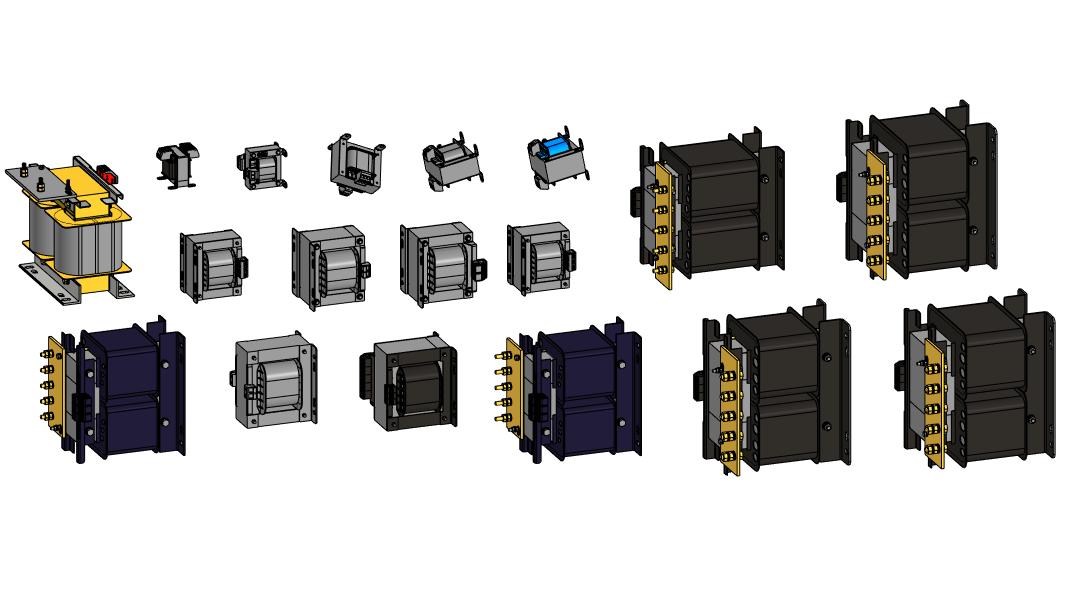 3D модель Однофазный трансформаторы серии NDK