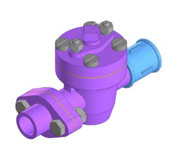3D модель Кран пробковый  ЧМ.06.02.00.00