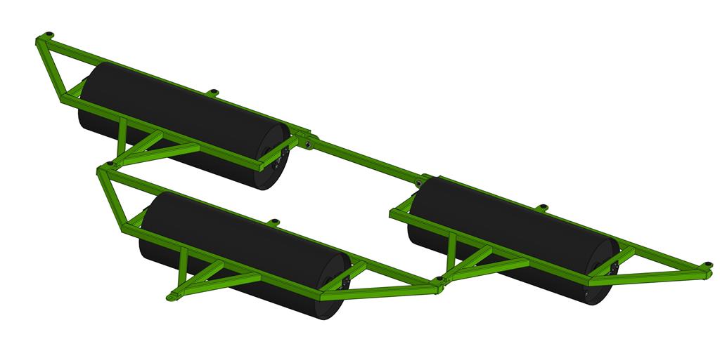 3D модель Каток гладкий водоналивной 3КВГ-6