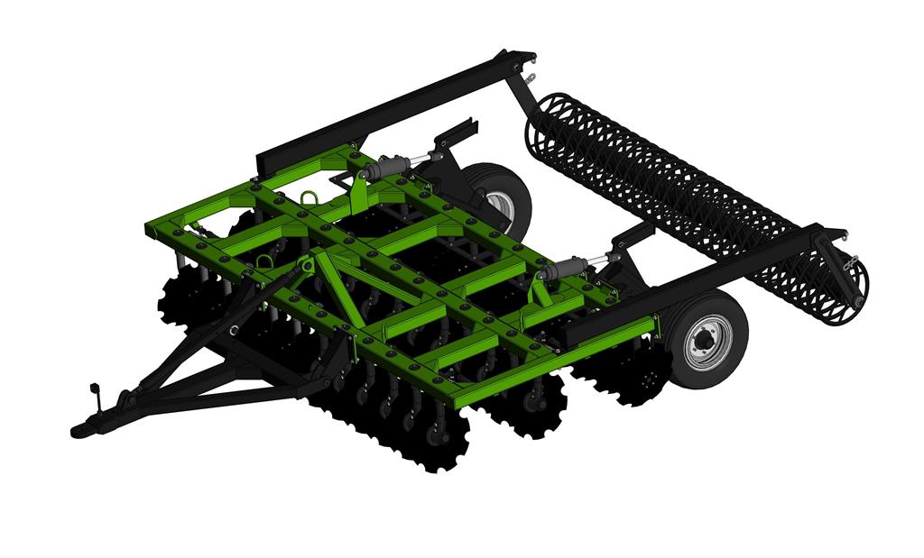 3D модель Борона дисковая прицепная БДМ-4х3П