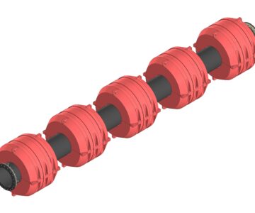 3D модель Плавучий трубопровод с универсальным пластиковым поплавком