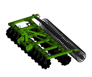 3D модель Борона дисковая навесная БДМ-4х2Н