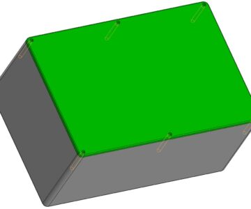 3D модель Корпус B017 для РЭА 222x146x106мм