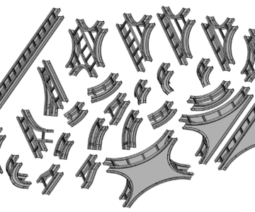 3D модель Модульная система кабельных коробов Legrand DLP