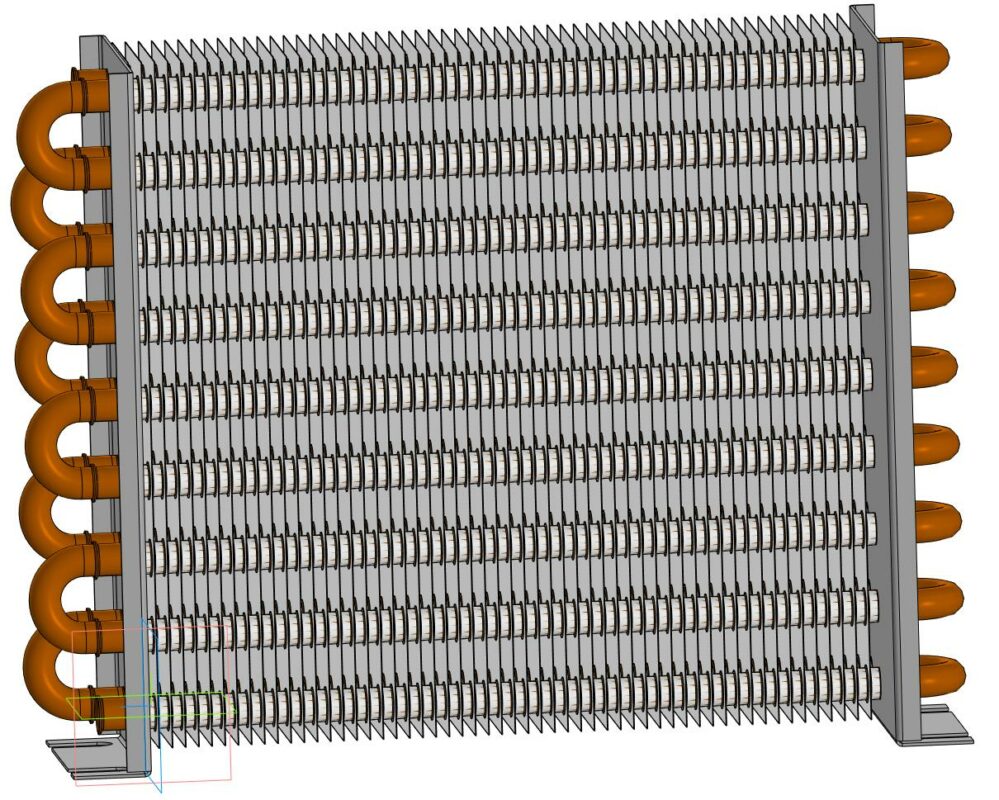 3D модель Конденсатор холодильника