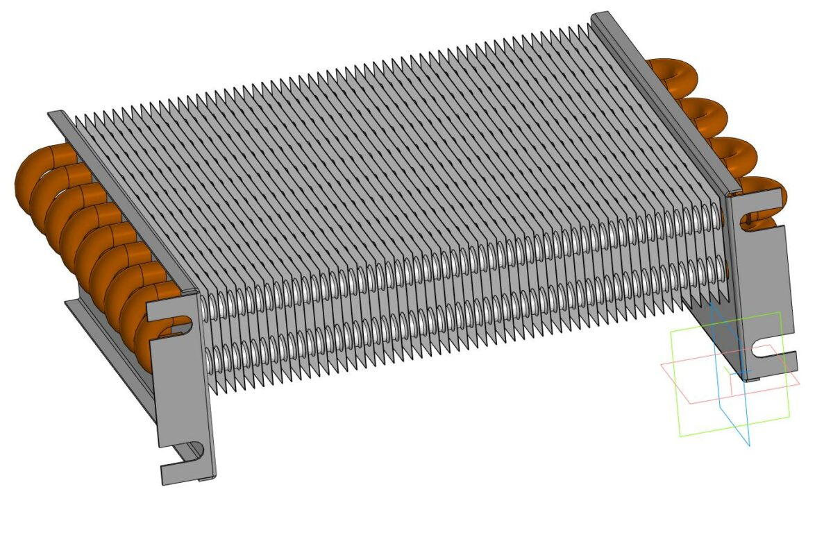 3D модель Конденсатор холодильника