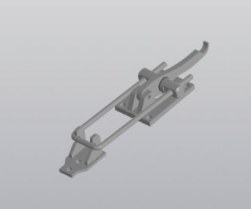 3D модель Модель 3D "засов-стяжка" для ворот