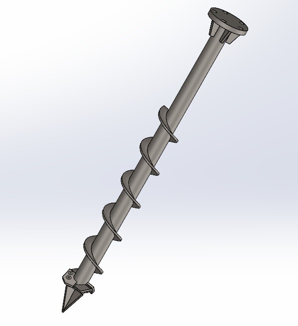 3D модель Бур земляной