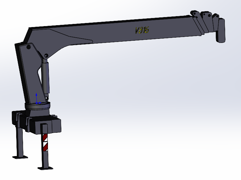 3D модель Кран-манипулятор КМУ SK-V816