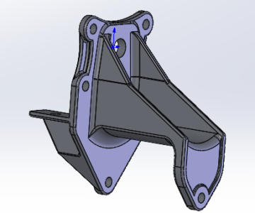 Чертеж Кронштейн задней рессоры задний 43206-2912443