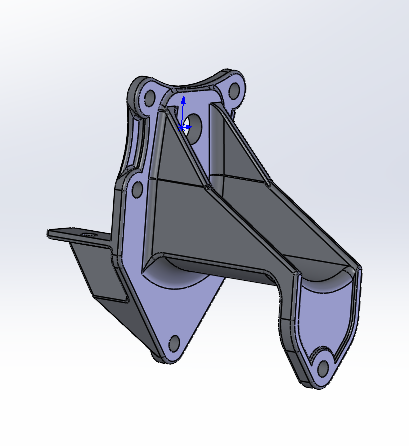 Чертеж Кронштейн задней рессоры задний 43206-2912443