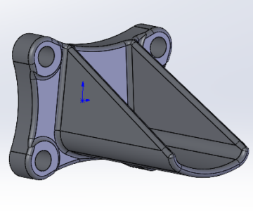 Чертеж Кронштейн дополнительной рессоры 43206