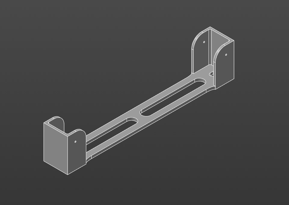 3D модель Площадка под клеммную рейку ТСКБМ