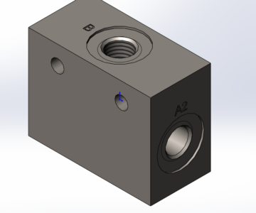 Чертеж Гидравлический клапан «ИЛИ» (Shuttle Valve) RS 417