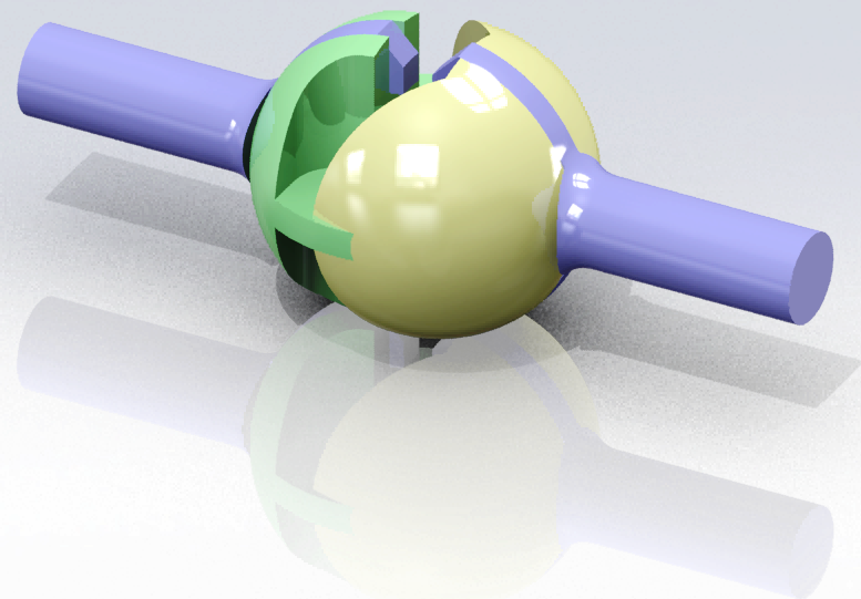 3D модель Шарнир - полусфера