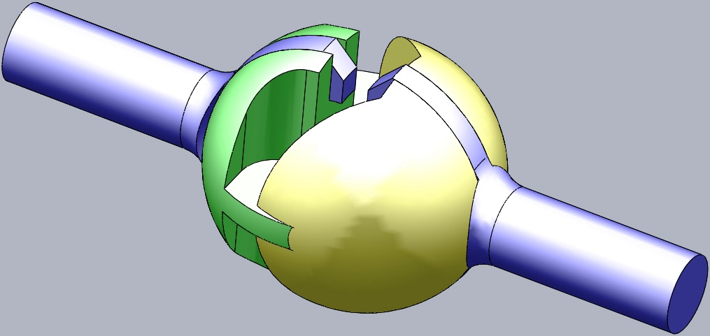 3D модель Шарнир - полусфера