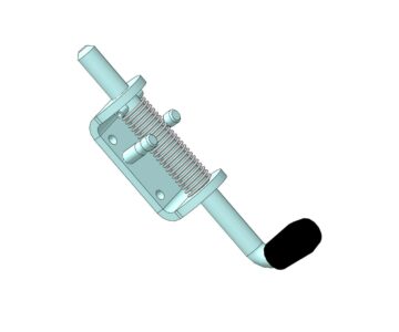 3D модель Пружинный засов-шпингалет