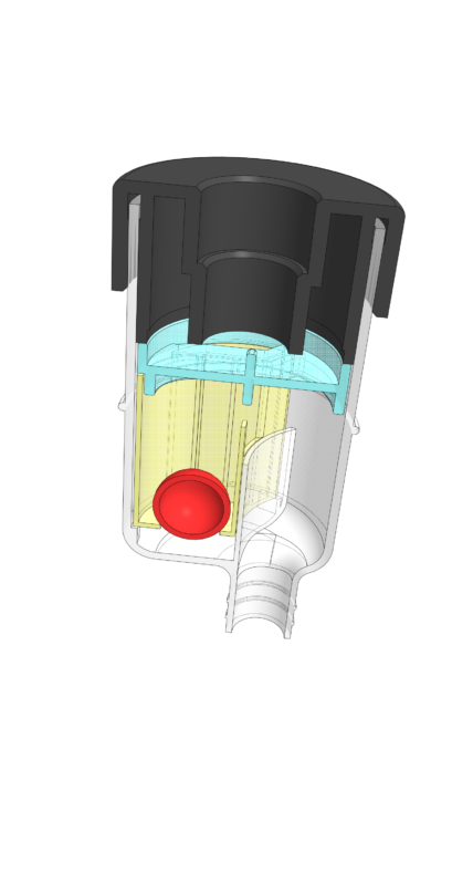 3D модель Сифон-гидрозатвор для дренажа кондиционера