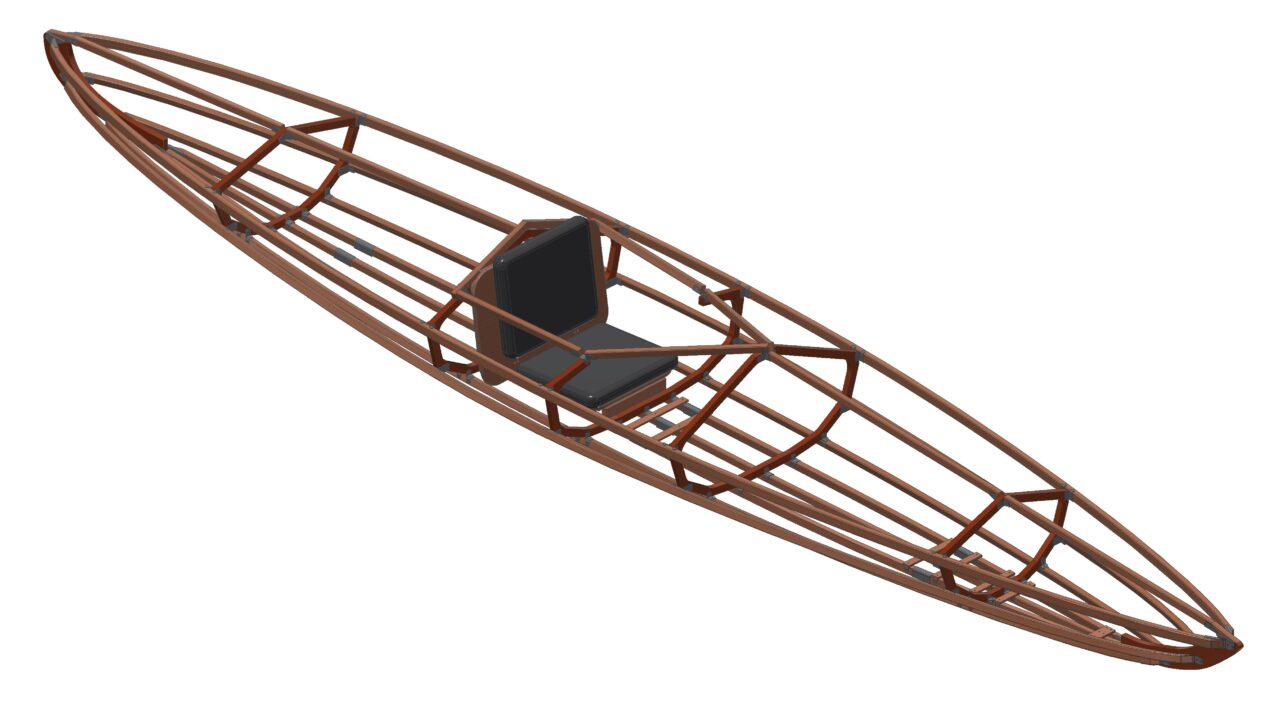 3D модель Модель одноместной байдарки "Сирена"