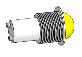 3D модель Модель лампы светосигнальной СКЛ-11А-Ж