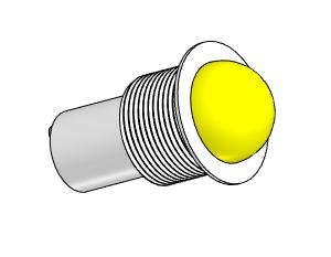 3D модель Модель лампы светосигнальной СКЛ-11А-Ж