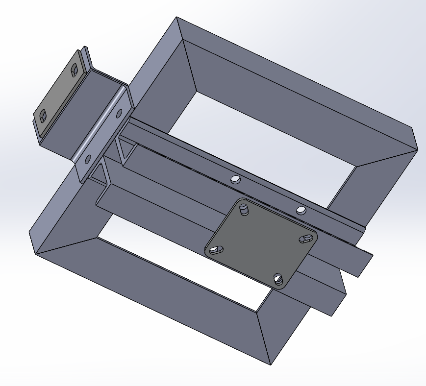 3D модель Короб тележки для культиватора