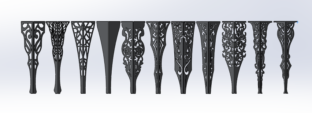3D модель Ножки для столов декоративные