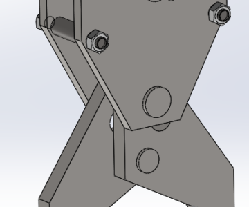 3D модель Механизм захвата рельса
