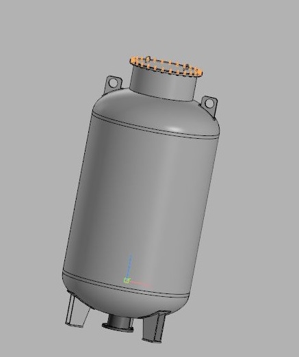 3D модель Резервуар для хранения сжиженного газа 5,25 м3