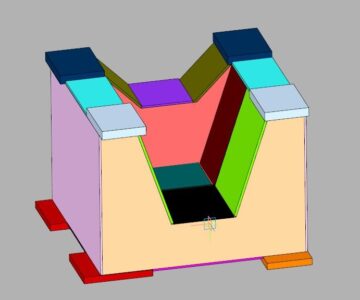 3D модель Рама сварная для установки винтового компрессора