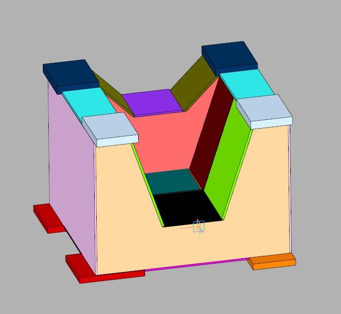 3D модель Рама сварная для установки винтового компрессора