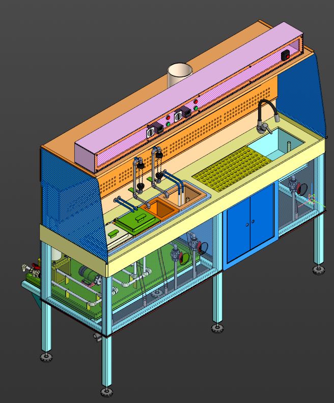 3D модель Установка нанесения иммерсионного олова