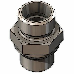 3D модель Ввертное резьбовое соединение (штуцер - 20 вариантов)