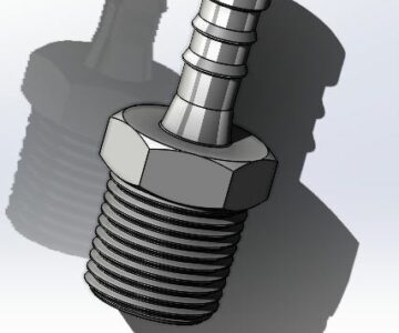 3D модель Фитинг-елочка