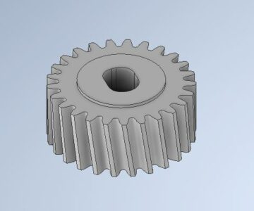 3D модель Шестерня складывания боковых зеркал Metsibishi Padjero 2006
