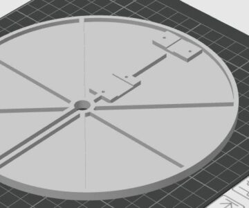 3D модель Платформа жерлицы