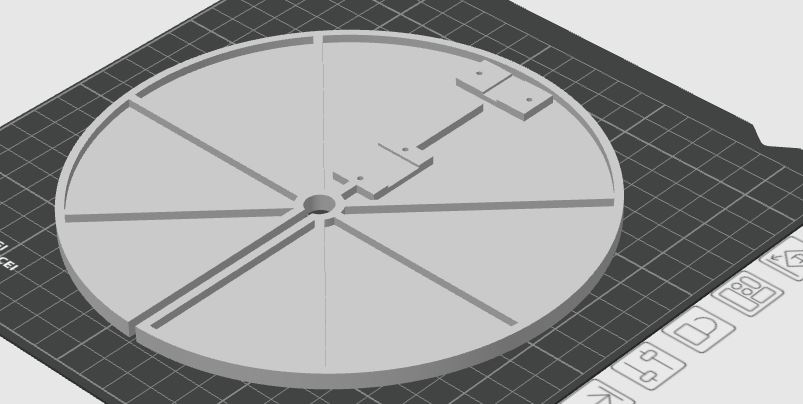 3D модель Платформа жерлицы