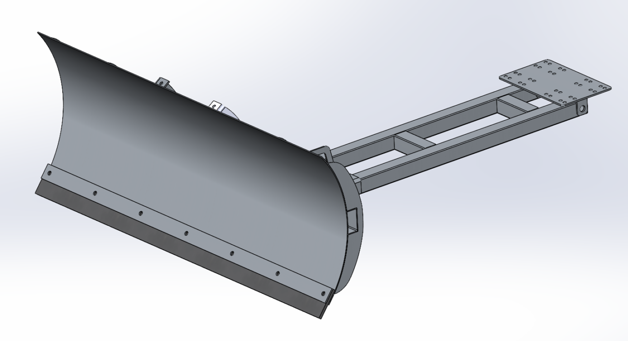 3D модель Снегоотвал для квадроцикла