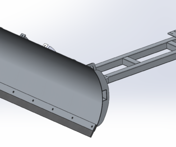 3D модель Снегоотвал для квадроцикла