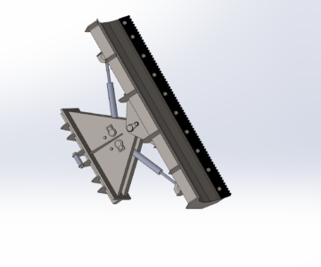 3D модель Отвал для чистки снега на фронатльный погрузчик