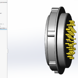 3D модель Промышленные разъемы