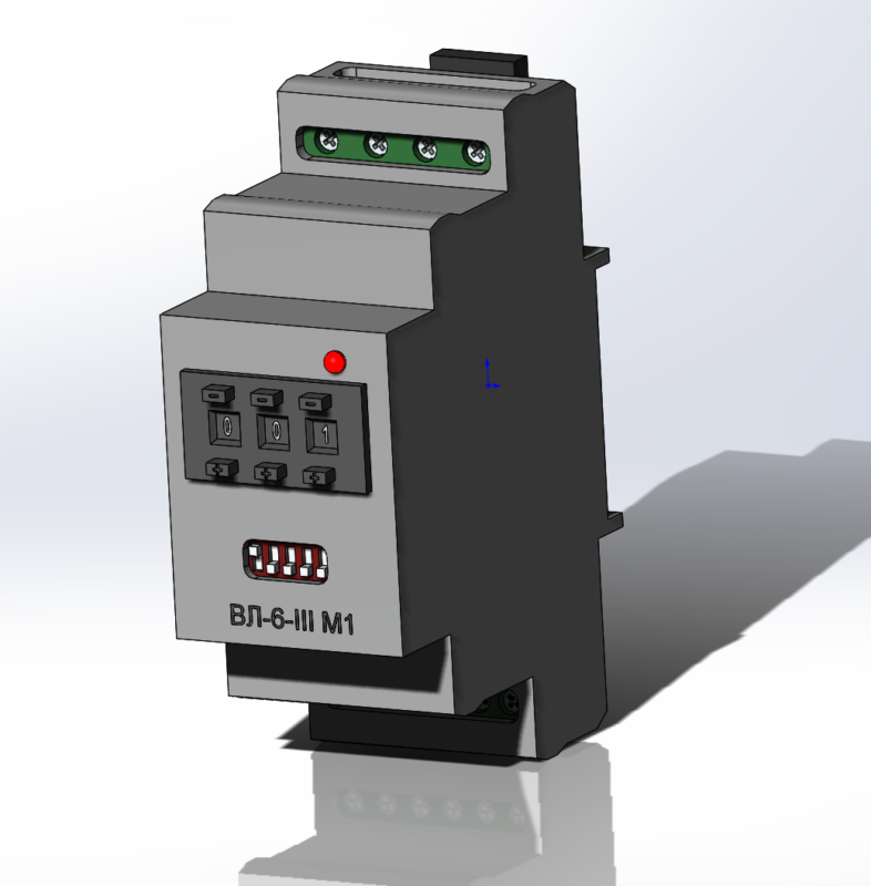 3D модель Реле времени ВЛ-6-III М1